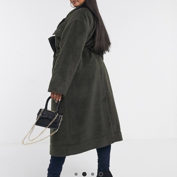 Brushed Utility Coat from ASOS Curve - Picture 3 of 3